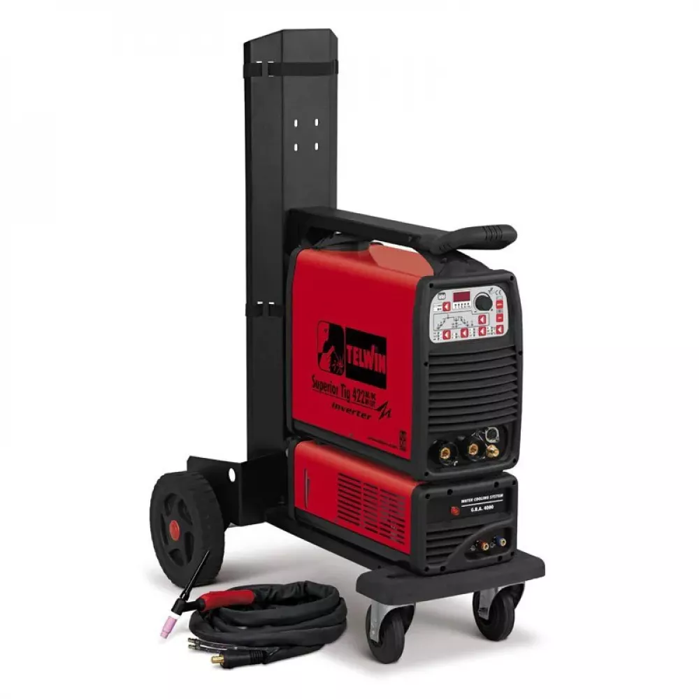 Сварочный аппарат с инвертором Telwin SUPERIOR TIG 422 AC/DC-HF/LIFT AQUA + TIG ACC., 816135